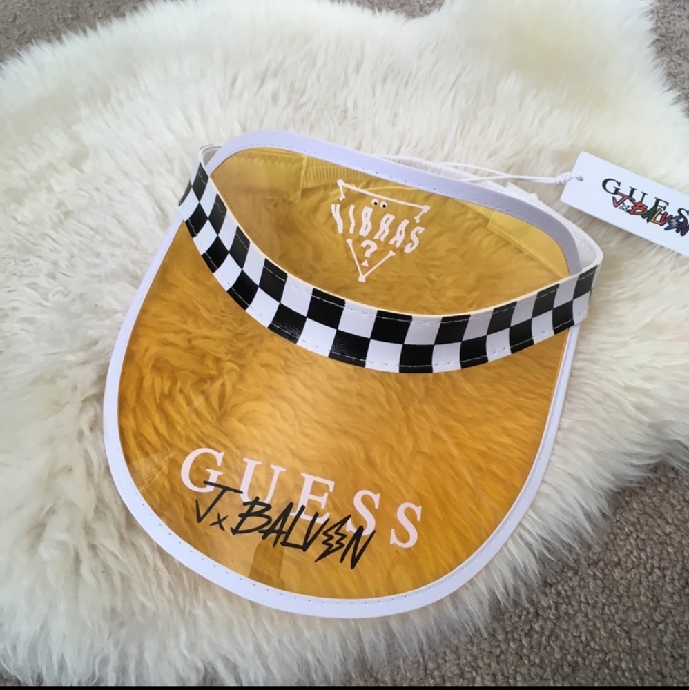 J Balvin x Guess Collaboration Visor